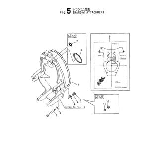 FIG 5. TRANSOM ATTACHMENT