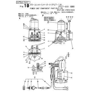 FIG 19. POWER UNIT COMPONENT PARTS(PF7-1A)(PU7-4A)(PREVIOUS)