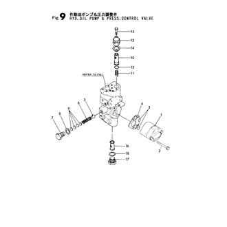 FIG 9. HYD.OIL PUMP & PRESS.CONTROL