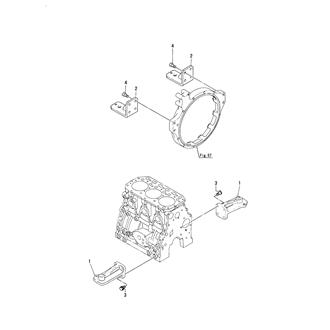 FIG 60. (10A)MOUNTING FOOT(WITH HAND STARTING SPEC)(OPTIONAL)