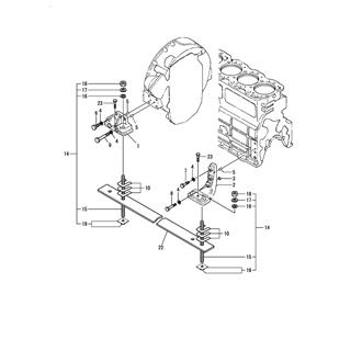 FIG 67. ENGINE BRACKET(YX-70 SPEC. 4CH-ST)