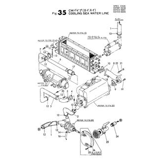FIG 35. COOLING SEA WATER LINE