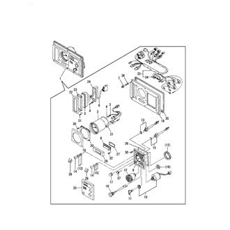 FIG 62. (38C)INSTRUMENT PANEL(B-3 12V)(FOR SUB-PANAEL)