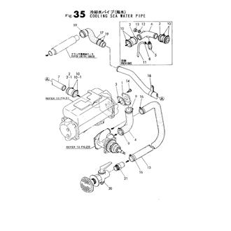 FIG 35. COOLING SEA WATER PIPE