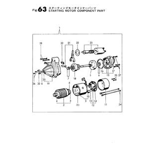 FIG 63. STARTING MOTOR COMPONENT PART