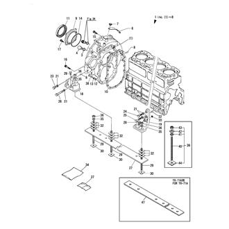 FIG 3. FLYWEEL HOUSING & MOUNTING FOOT