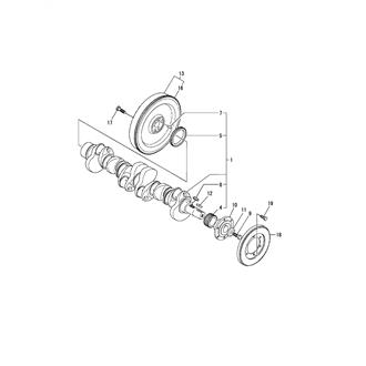 FIG 60. (14A)CRANKSHAFT & FLYWHEEL(FOR YX CLUTCH)