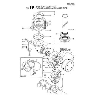 FIG 19. TURBOCHARGER & EXHAUST PIPE