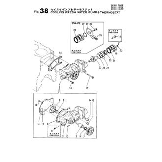 FIG 38. C.F.W PUMP & THERMOSTAT