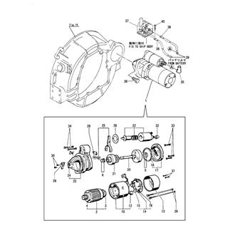 FIG 38. STARTING MOTOR(4LH-UTZ,STZ)
