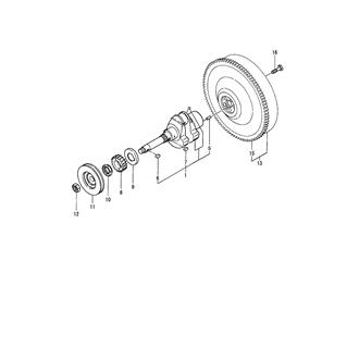 FIG 21. CRANKSHAFT & FLYWHEEL