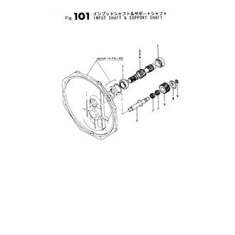 FIG 101. INPUT SHAFT & SUPPORT SHAFT