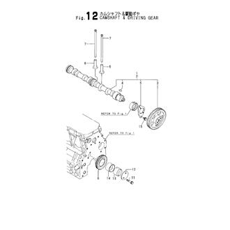 FIG 12. CAMSHAFT & DRIVING GEAR