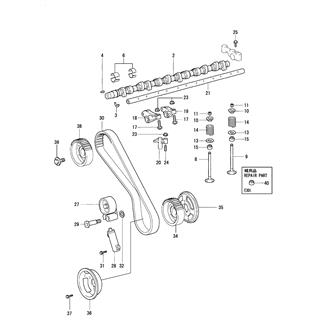 FIG 21. CAMSHAFT(6LP-ST/STZY/STZYJ)
