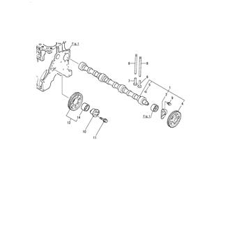 FIG 16. CAMSHAFT & DRIVING GEAR