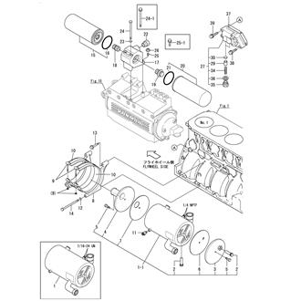 FIG 19. LUB.OIL COOLER & LUB.OIL STRAI