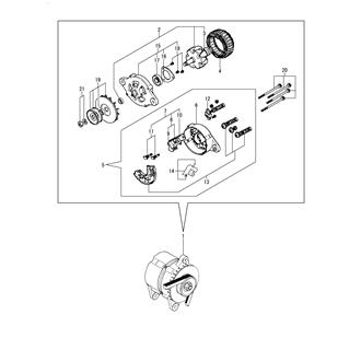 FIG 41. (32A)GENERATOR COMPONENT PARTS(OPTIONAL)(HITACHI: TO JUN. 2012)