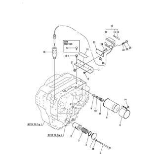 FIG 10. LUB. OIL STRAINER & LUB. OIL TEMP SWITCH