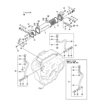 FIG 22. (9A)LUB. OIL COOLER(YXH-130-3, 4, 6)(JG)
