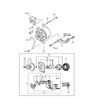 FIG 21. GENERATOR(OPTIONAL)(12V55A)