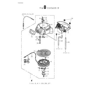 FIG 8. RECOIL STARTER