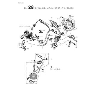 FIG 28. HARNESS,REGURATOR & CABLE(3)