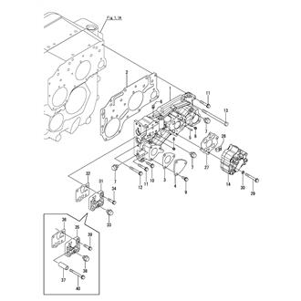 FIG 2. CASE PLATE & HYD. OIL PUMP