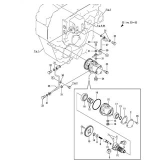 FIG 10. EB/BX TROLLING(GOVERNOR VALVE)(WITHOUT TRAILING PUMP SPEC.)