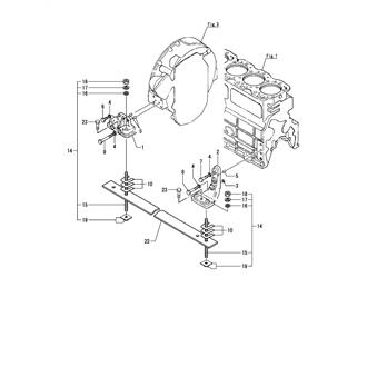 FIG 49. (4A)MOUNTING FOOT(WOODEN VESSEL)(CLUTCHLESS SPEC.)