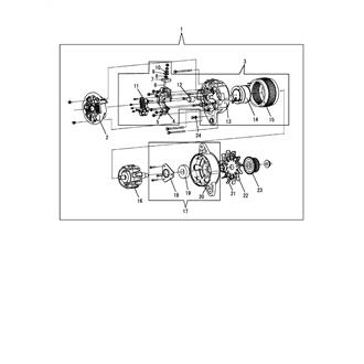 FIG 105. (51C)GENERATOR(24V SPEC.)(INNER PARTS)(FROM E/#3593)