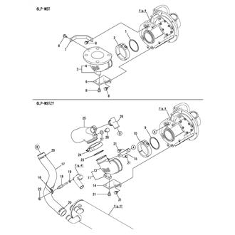 FIG 10. EXHAUST BEND & MIXING ELBOW