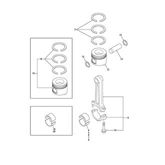 FIG 23. PISTON & CONNECTING ROD