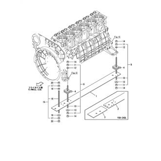 FIG 19. ENGINE SET PARTS(WOODEN VESSEL SPEC.)