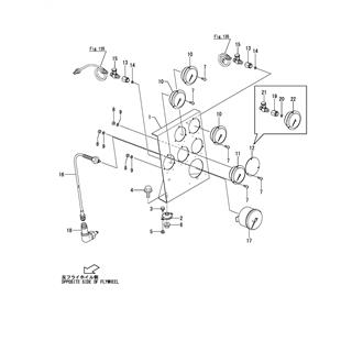 FIG 133. INSTRUMENT PANEL(AIR MOTOR SPEC.)(FOR CLUTCHLESS/YXH-240L)