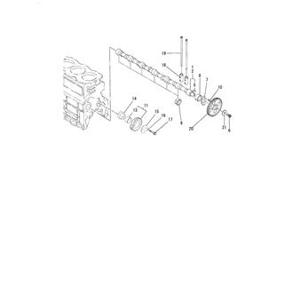 FIG 15. CAMSHAFT & DRIVING GEAR