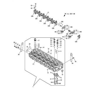 FIG 13. CYLINDER HEAD & ROCKER ARM