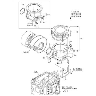 FIG 74. EXHAUST OUTLET PIPE(350A)(6EY22LW, 6EY22LWS)