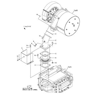 FIG 84. AIR DUCT(6EY22ALW, 6EY22ALWS)(MET22 TYPE TURBINE)