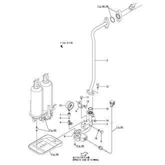 FIG 197. FUEL PIPE(M.D.O. SPEC.)(FILTER-MAIN PIPE)