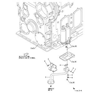 FIG 193. FUEL PIPE(M.D.O. SPEC.)(FILTER INLET : WITHOUT FEED PUMP)