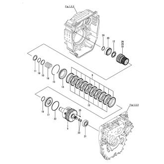 FIG 16. SUPPORT SHAFT(1ST)(LEFT ROTATION SPEC)