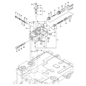 FIG 26. HYDRAULIC OIL PRESSURE REGULATING VALVE & SAFETY VALVE