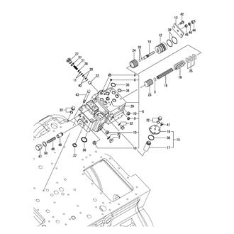 FIG 103. HYDRAULIC OIL PRESSURE REGULATING VALVE & SAFETY VALVE