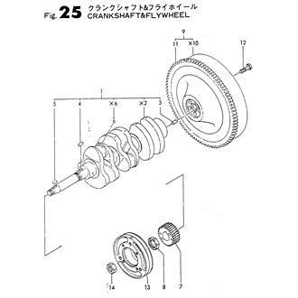 FIG 25. CRANKSHAFT & FLYWHEEL