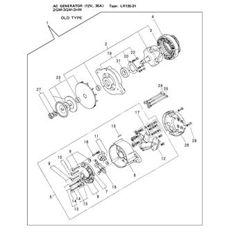 FIG 48. GENERATOR COMPONENT PART(121370-77200)