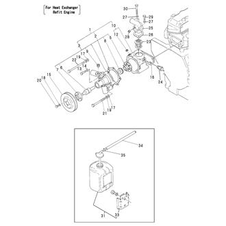 FIG 74. COOLING FRESH WATER PUMP & SUB-TANK