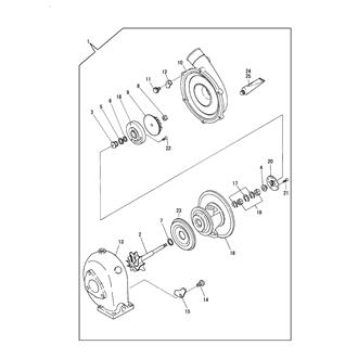 FIG 14. TURBINE(INNER PARTS)(4LH-TE,HTE)