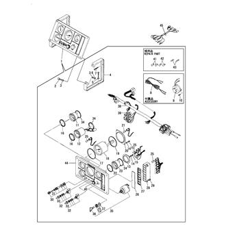 FIG 78. INSTRUMENT PANEL(C-TYPE,OPTIONAL)(UP TO EXXXXX)