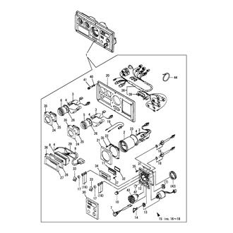 FIG 49. INSTRUMENT PANEL(C-TYPE,OPTIONAL)