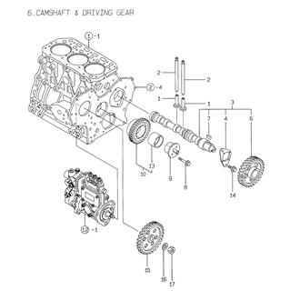 FIG 6. CAMSHAFT & DRIVING GEAR